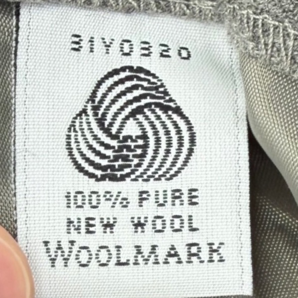 Vintage Lauren Ralph Lauren Trouser Women Size 6 Gray Pleated Wool High Rise USA - Picture 5 of 9